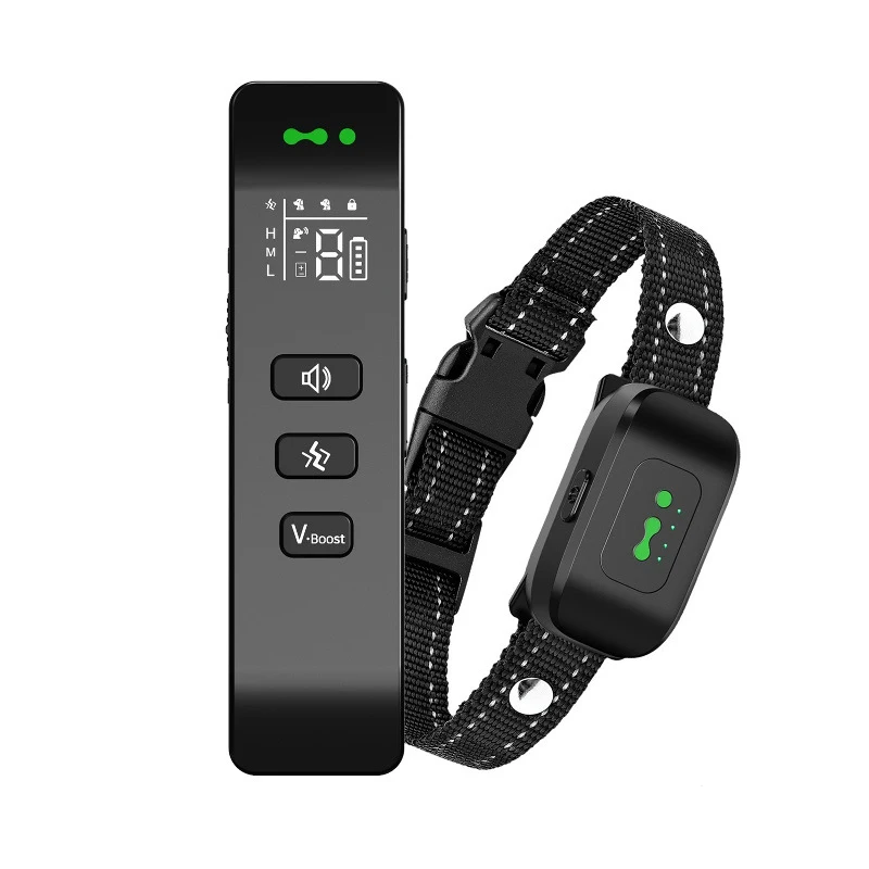 Rechargeable Ultrasonic Bark Control Training Collar for Dogs Handheld Anti-Barking Electric No-Shock Vibration Device