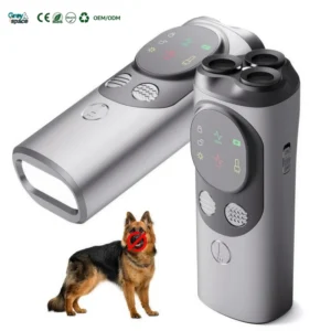 Rechargeable Ultrasonic Dog Repeller Anti Bark Device Handheld Barking Control Deterrent