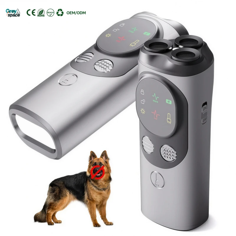 Rechargeable Ultrasonic Dog Repeller Anti Bark Device Handheld Barking Control Deterrent
