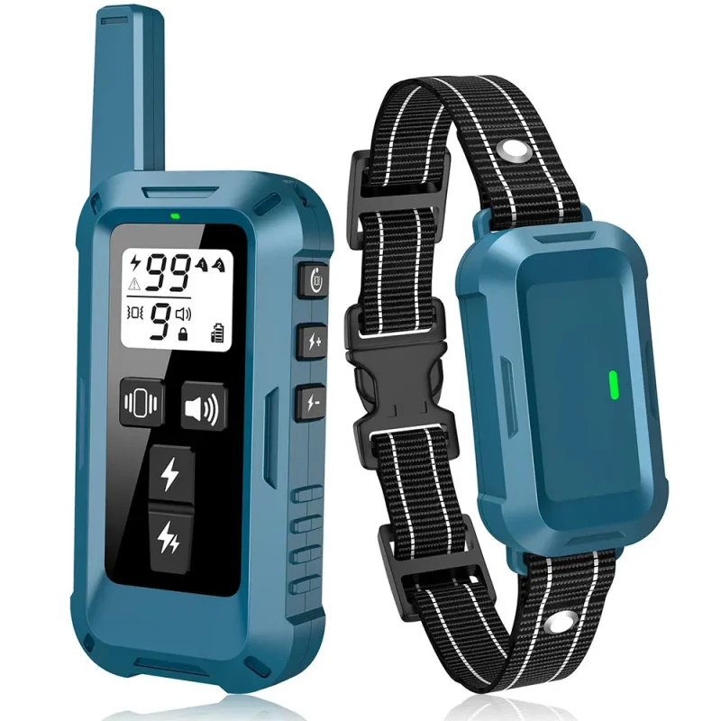 Rechargeable Waterproof Dog Training Bark Control Collar 4 Mode Security Lock Anti Barking Device Pet Training Behavior Products