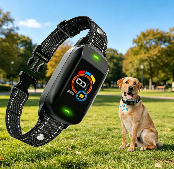 Rechargeable Waterproof High Power Anti Bark Device Dog Training Collar for Pet Behavior Control