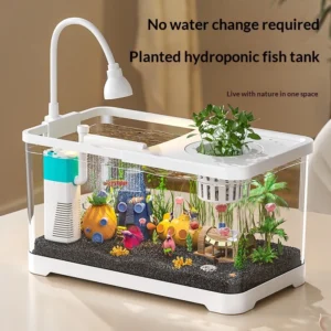 Rectangle Aquarium Kit 12 in 1 PP Material Multiple Colors and Sizes