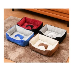 Rectangle Pet Bed Comfortable Soft Dog Bed Cat Bed Pet Cushion with Non-Slip Bottom