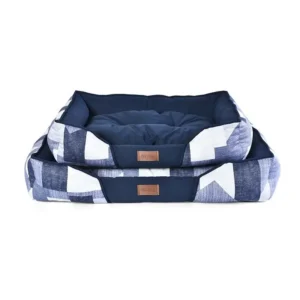 Rectangle Washable Dog Bed Comfortable Large Dog Bed Denim Printed Cat Dog Pet Bed