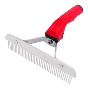 Red Rake Comb for Big Pets Dog Comb