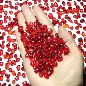 Red Sea Glass Stones Rainbow Glass Pebble Chips for Aquarium Pool Decoration Vase Fillers Jewelry Making Crafts Cobbles Pebbles