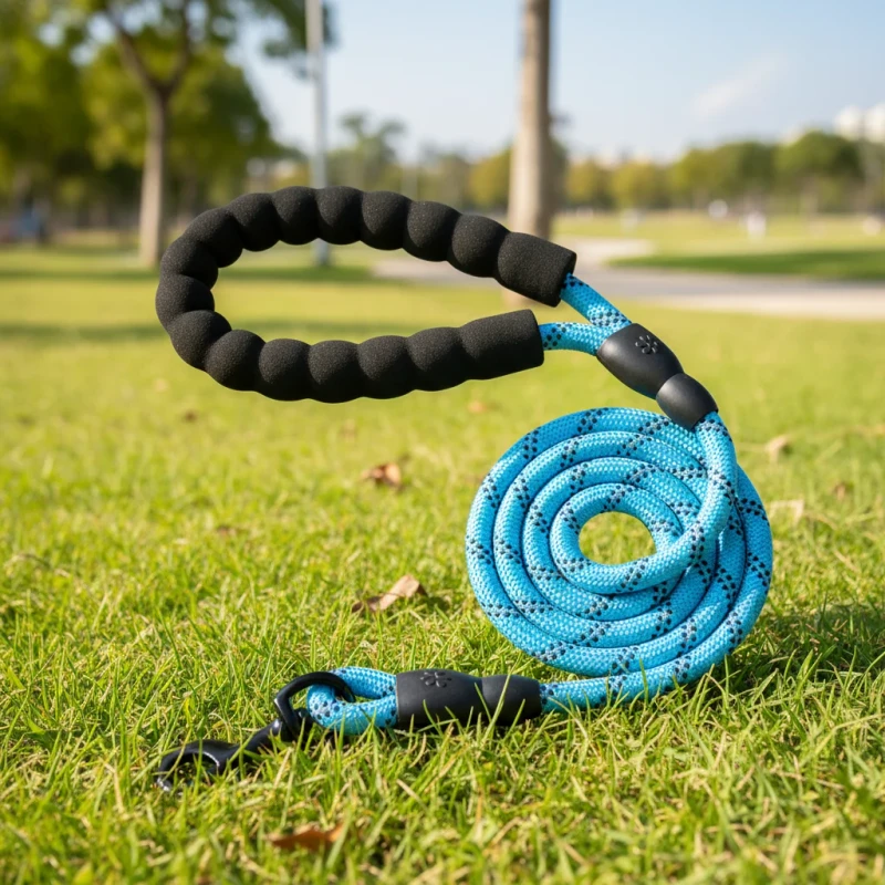 Reflective Colorful Handmade Pet Collars Leash for Dogs and Cats Safe at Night