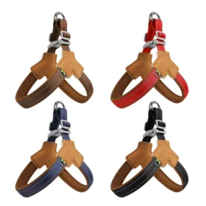 Reflective Dog Leash Harness Adjustable Pet Chest Strap Outdoor Walking Gear for Breed Dogs Corgi Bichon