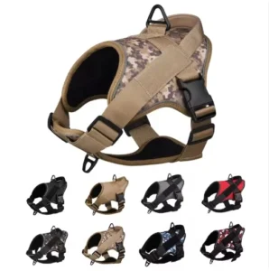 Reflective Nylon Pet Harness Anti Pull Explosion Proof Adjustable Large XL Sport Walking Dog Leash K9 Dog Harness Pet