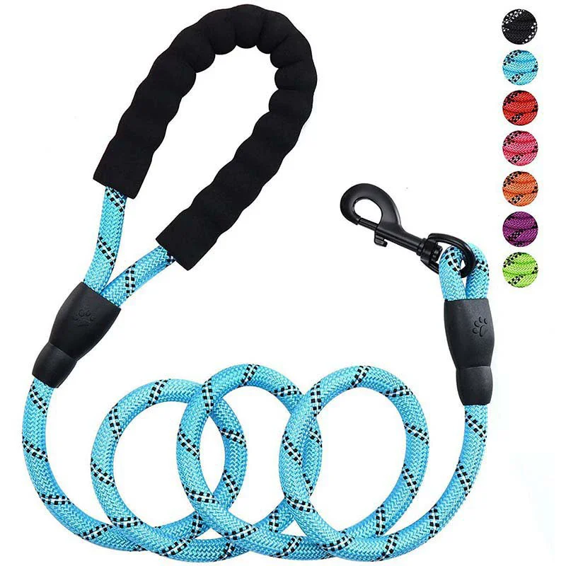 Reflective Pet Leash with Foam Handle Comfortable and Non irritating to the Hand for Dog Leash