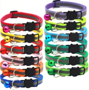 Reflective Soft Adjustable Cat Puppy Necklace Night Safety Pet Collar