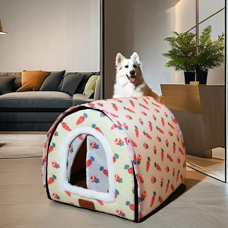 Regular Pet House Folding Detachable Bed for Cats and Dogs Removable Comfortable Pet House