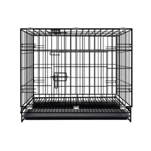 Reinforced Steel Dog Cage with Button Closure Medium Dog Cage for Golden Retrievers and Labradors Indoor Use Pet Cage