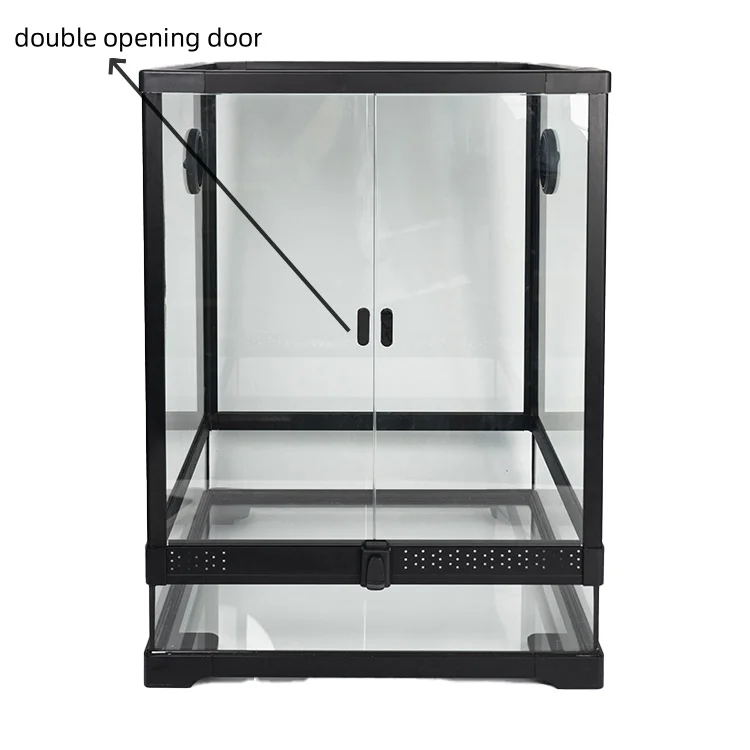 Relaxlines Glass Reptiles Amphibians Enclosure Reptile Feeding Box Terrarium Cage Rainforest Reptile Enclosure