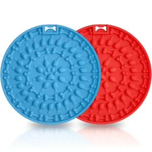 Relieves Anxiety Dog Bowls Eat Slow Feeder Pad Durable Suction Cups Silicone Licking Mat for Dogs
