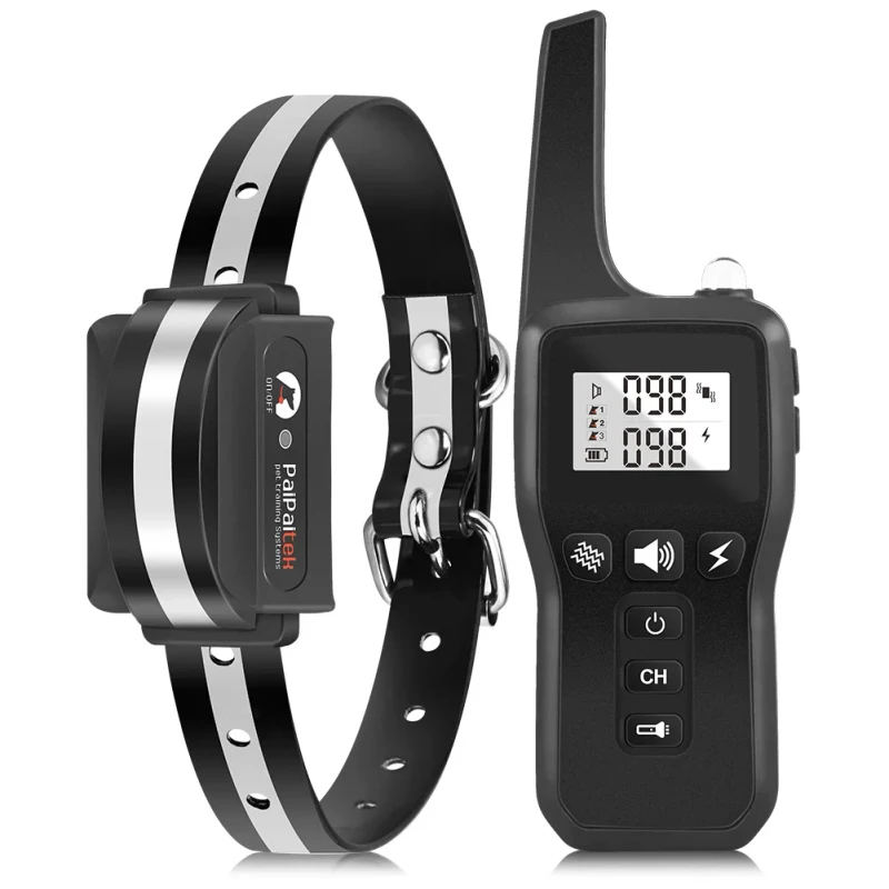 Remote Control Voice Command Dog Trainer Barking Stop ABS Material Electronic Dog Training Collar