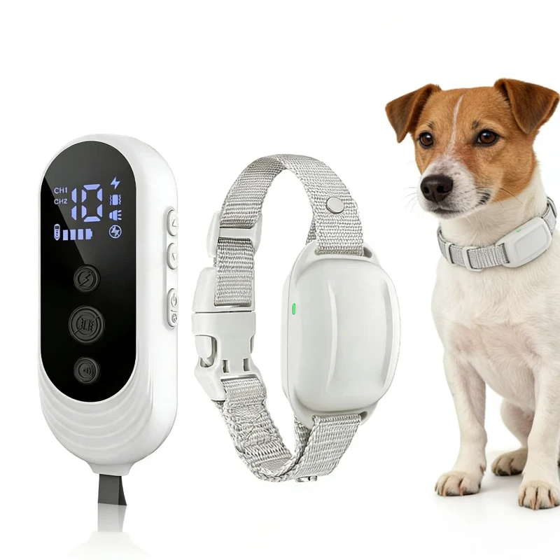 Remote Controlled Electric Shock Collar Dog Trainer Bark Stopper Dog Training Device Manual Automatic Mode