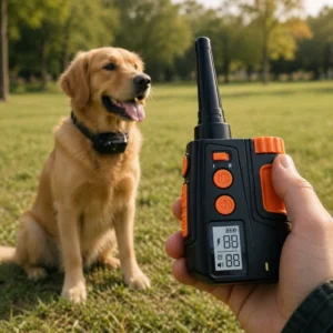 Remote Dog Training Collar Electric Rechargeable Waterproof Long Range Smart Pet Behavior Trainer Beep Vibration Shock Mode