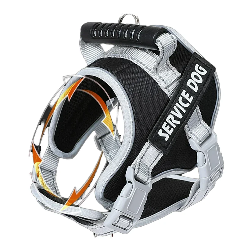 Removable Breathable Mesh Custom Reflective Designer Dog Harness