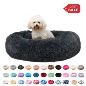 Removable Washable 40cm – 120cm Deluxe Pet Bed Round Animal Cat Cushion Pet Beds