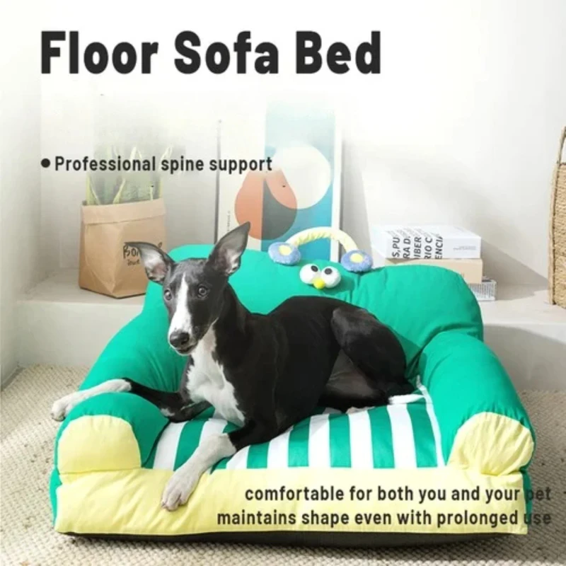 Removable Washable Pet Sofa Bed for Small and Medium Dogs and Cats Breathable Spring Summer Pet Sleeping Couch