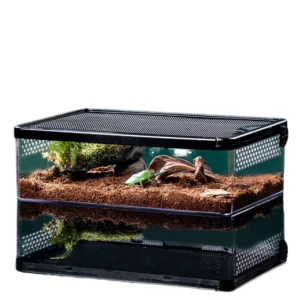 Reptile Breeding Box Durable Lightweight PC ABS Plastic Escape Resistant Design for Reptiles Small Animals