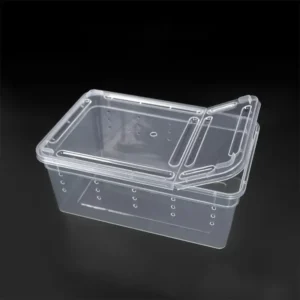 Reptile Cages Reptile Feeding Box for Spiders Frog Small Insects Eco-friendly PP Material Reptiles Habitat Cage
