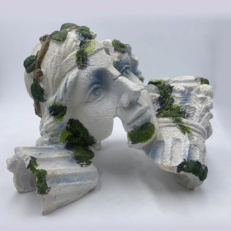 Reptile Cave Hideout Aquarium Decoration Eco Friendly Resin Mold Model for Fish Shrimp Lizards Betta Fish