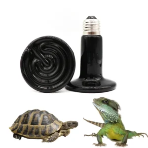 Reptile Heat Lamp Ceramic Heat Emitter for Amphibian Pet Lizard Turtle
