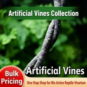 Reptile Jungle Vine Realistic Climbing Branch Pet Habitat Decor for Lizard Frog Snake Chameleon AmphibianTerrarium Hanging Plant