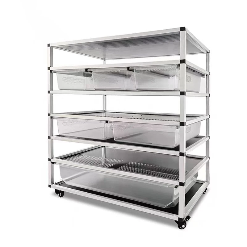 Reptile PVC Cage Terrarium with Temperature Control 80*45*16cm Reptile Vivarium Cage for Lizard Python Bearded Dragon