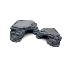 Reptile Resin Heating Slate Hide Cave Aquarium Hiding Rocks Basking Platform Reptiles Terrarium Reptiles