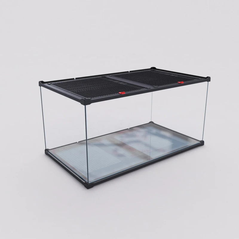 Reptile Snake Tank for Easy Maintenance Reptile Enclosure Cage Aquarium Tank