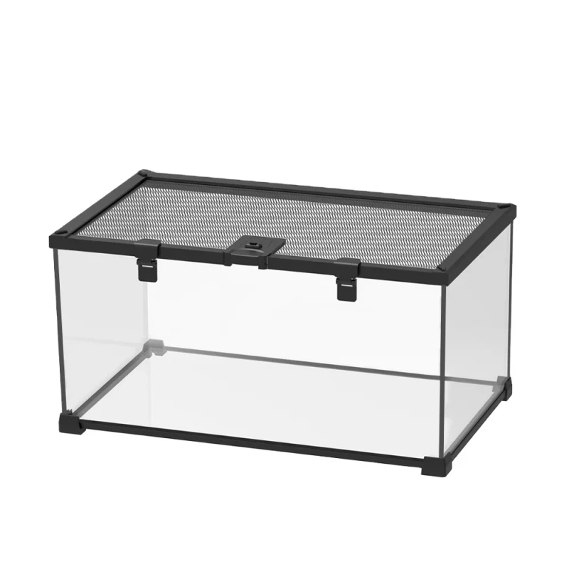Reptile Tank Terrarium Desktop Terrarium Rainforest for Bearded Dragon Lizard Gecko Frog Snake YL-07 50*30*25cm