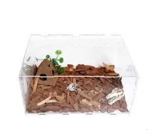 Reptile Terrarium Transparent Acrylic Reptile Box Sustainable for Reptile Breeding