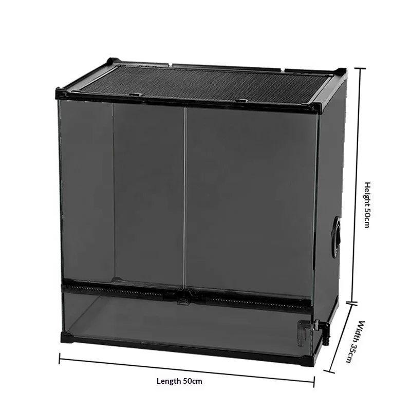 Reptile Terrariums Tropical Vertical Habitat Starter Kit for Small Tree Dwelling Reptiles Amphibians Like Geckos and Frogs