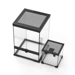 Reptile Transparent Pet Enclosure Snake Cage Glass Reptile Terrarium for Snake Lizard