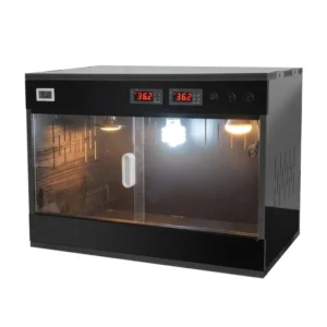 Reptizoo RK Model Black White PVC Eco Friendly Durable Customizable Size Glass Terrarium Reptile Feeding Enclosure