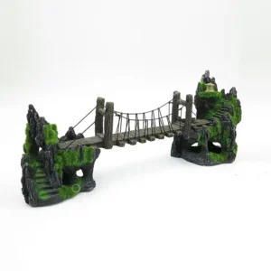 Resin Bridge Aquarium Decorations for Fish Tank Aquarium Ornament Aquatic Caves Hide Hut