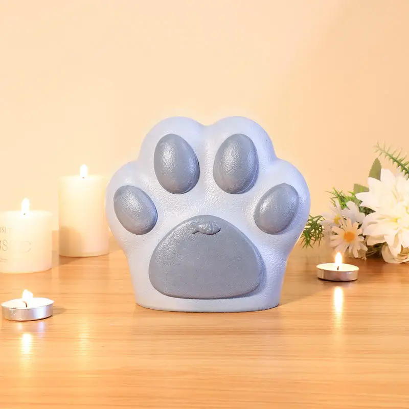 Resin Cat and Dog Urn Ornaments Imitating Wood Texture Poultry Animal Model Pet Funeral Supplies Ornaments