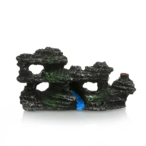 Resin Mini Aquarium Rockery Landscaping Set Box 4 Ornaments Manual Operation No Power Required Aquarium Tank Accessories