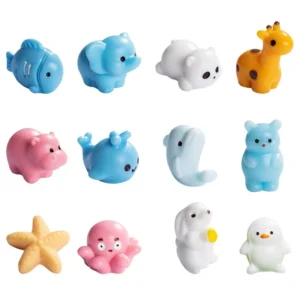 Resin Mini Elephant Rabbit Sheep Figurine Miniatures for Landscape Decorations Tiny Bear Cat Animal Ornaments DIY Accessories