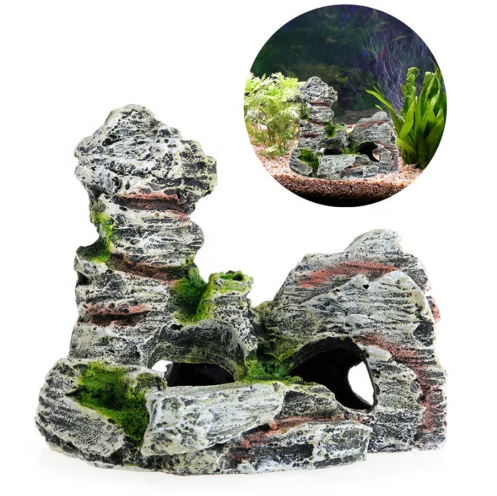 Resin Rockery Fish Tank Decor Supplies Aquarium Accessories Decorations