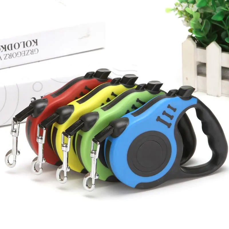 Retractable Dog Leash Custom Logo Pet Lead for Small Medium Large Dogs Heavy Duty Extendable Dog Leash