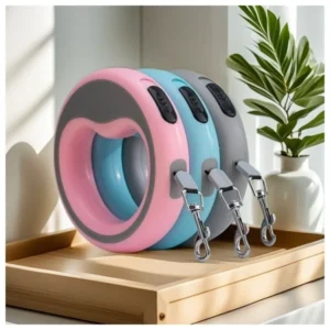 Retractable Dog Leash New ABS Round-Loop P-Rope Chain Explosion-Proof Automatic for Pets