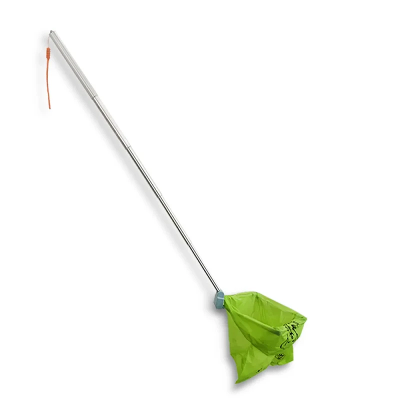 Retractable Dog Poop Catcher and Picking Device with PVC Material Poop Collecting Bag