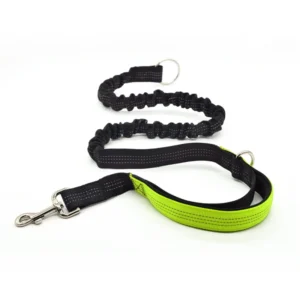 Retractable Hands Free Adjustable Nylon Bungee Prolong Pet Dog Leash for Running Walking Hiking