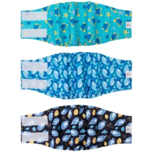 Reusable Dog Belly Band Washable Wrap Pet Diaper for Male Dogs Printed Cloth Diaper Variants Male Dog Diaper