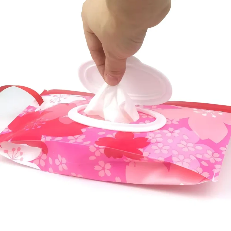 Reusable Hand and Face Cleaning Black EVA Wet Tissue Wipes Pouch Bag Cases Household Customizable