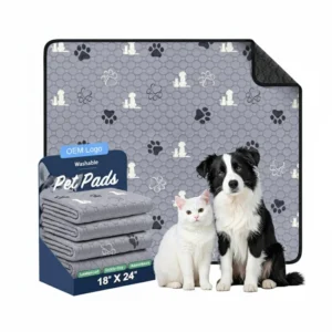 Reusable Washable Puppy Pads Super Absorbent Quick Dry Pet Training Mat with Non Slip Backing for Dogs Urine Leak